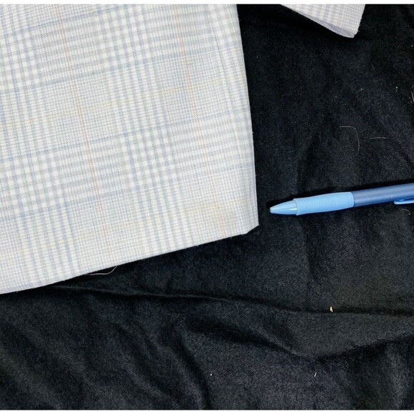 Jaymar Ruby Sport Coat Vintage Plaid White Blue 40 42 Preppy Academia 1980s Y2K - Picture 15 of 16